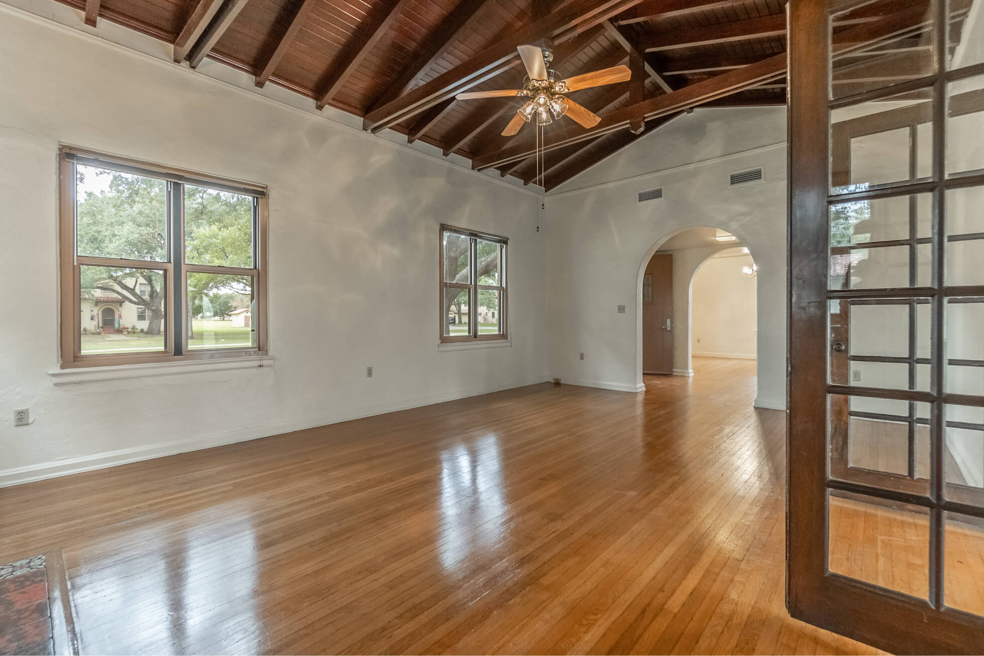 Large open living room