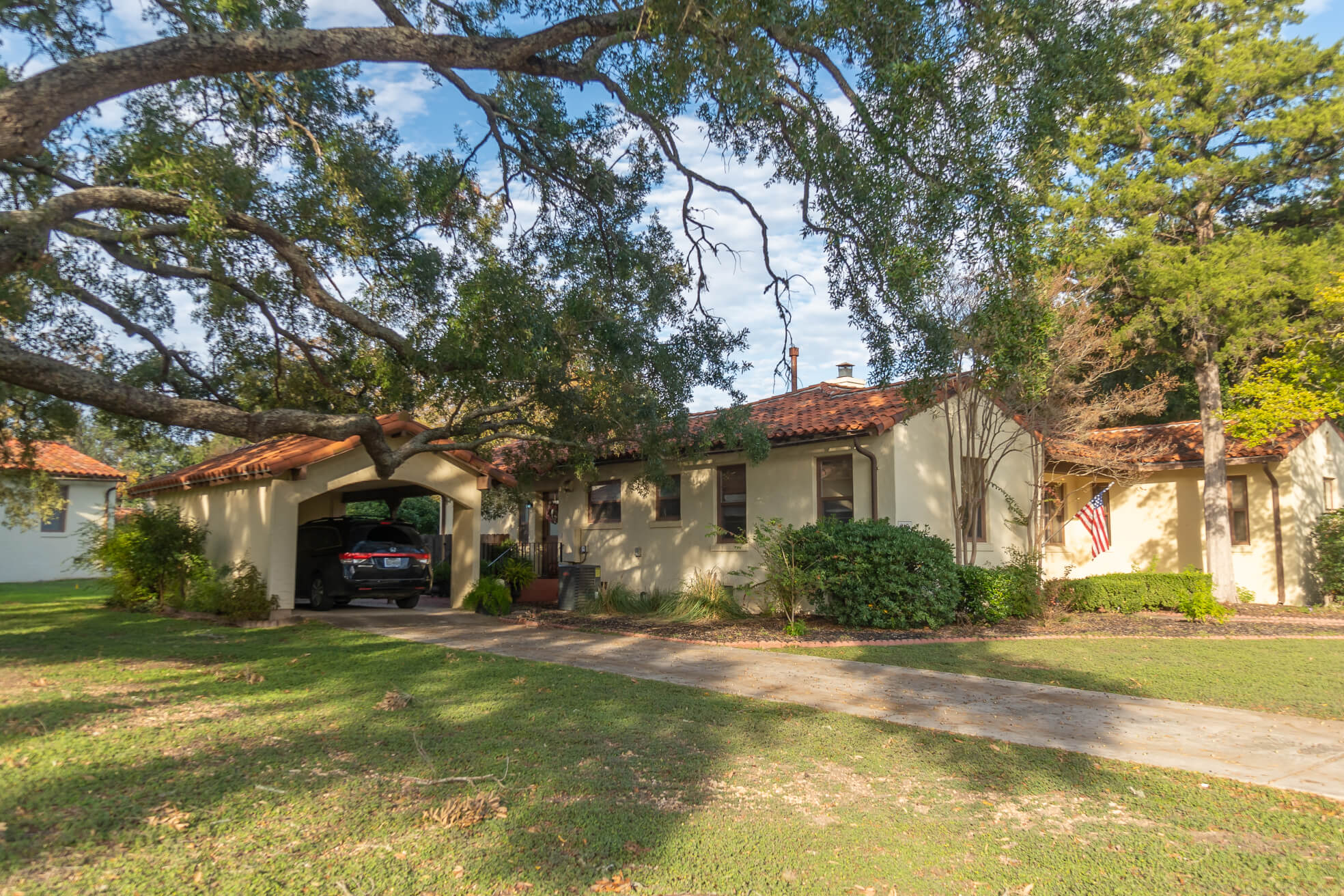 Randolph home with a carport